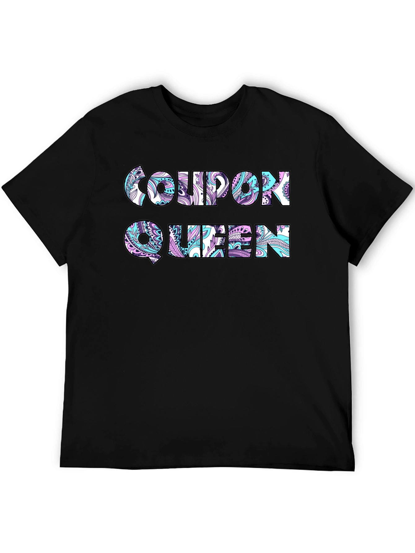 Coupon Queen Black T-Shirt