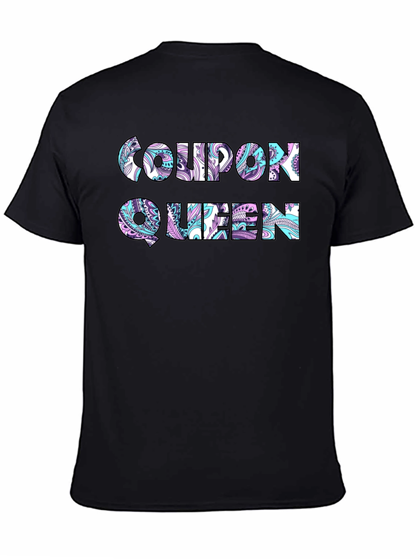 Coupon Queen Black T-Shirt