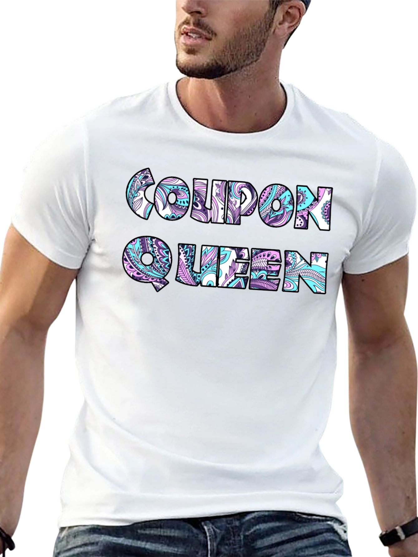 Coupon Queen Black T-Shirt
