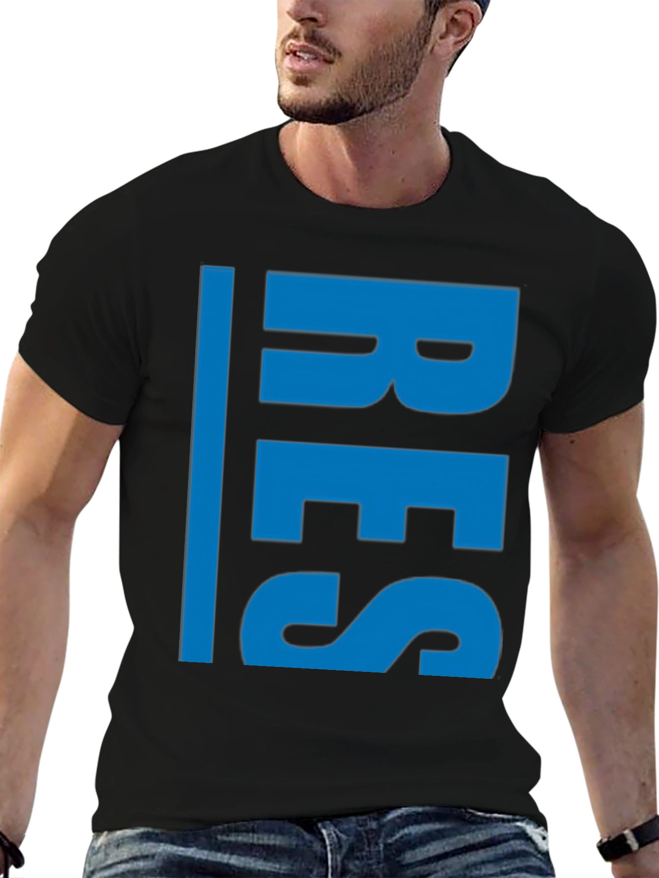 RES Graphic Tee - Black Cotton T-Shirt