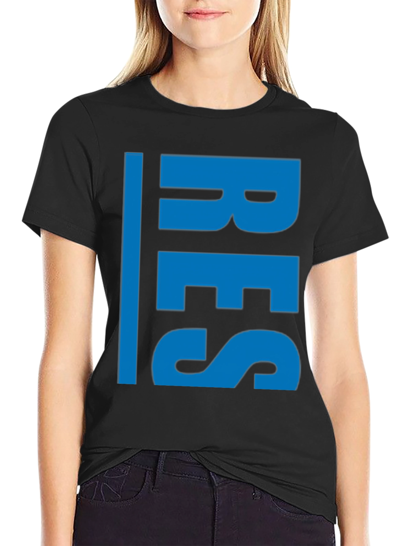 RES Graphic Tee - Black Cotton T-Shirt