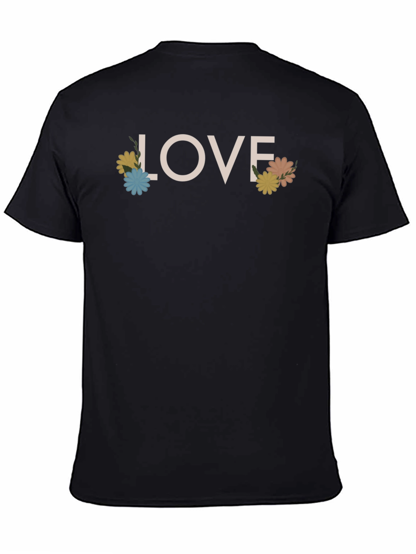 Floral LOVE Graphic Tee - Unisex Cotton T-Shirt