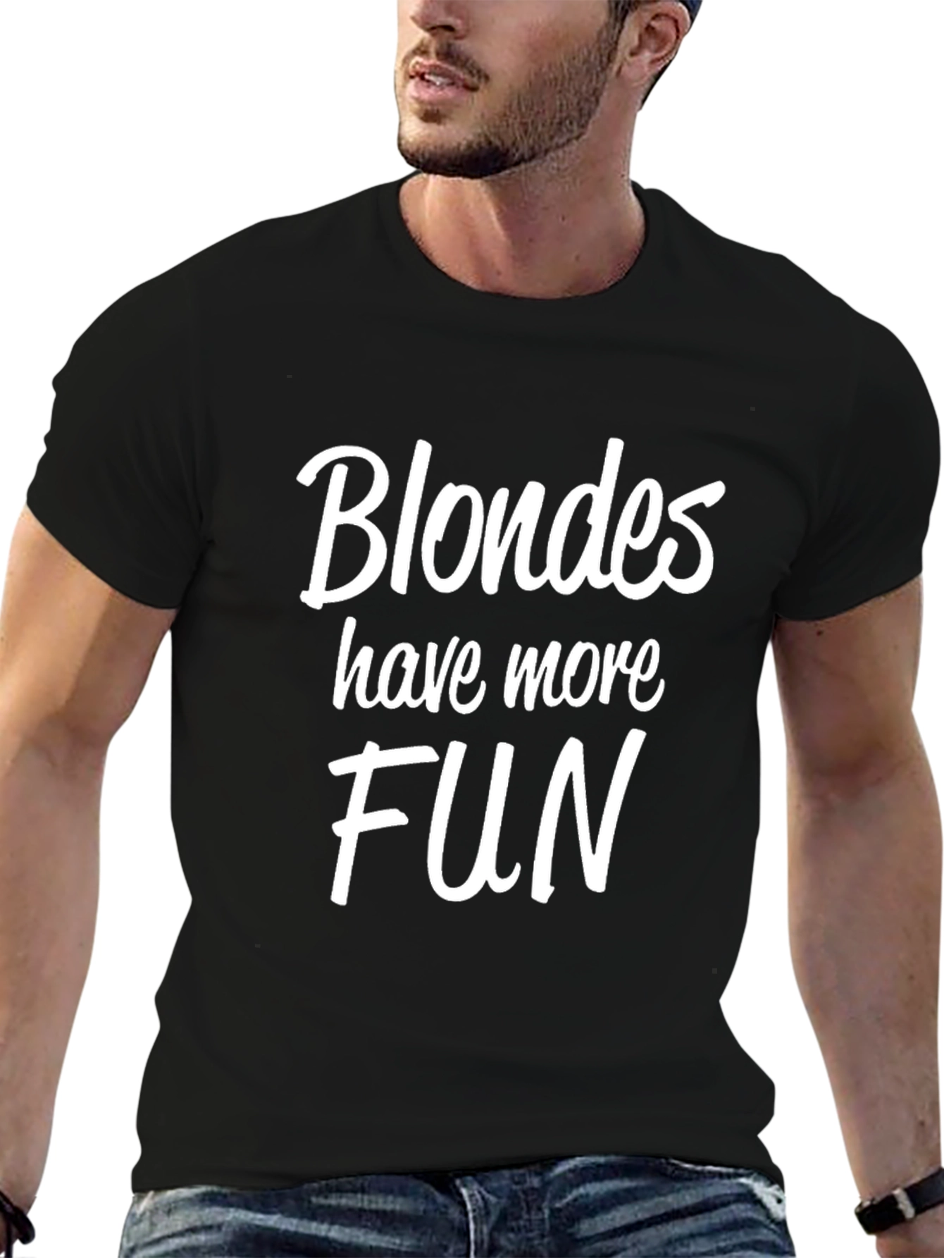 Blondes Have More Fun Black T-Shirt