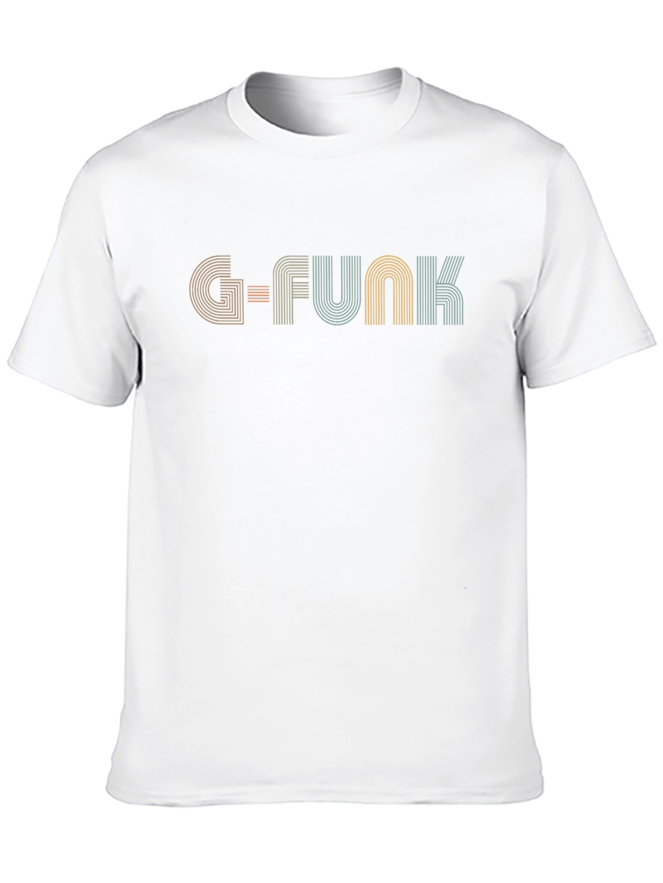 Retro G-Funk Striped T-Shirt - Black Cotton Tee
