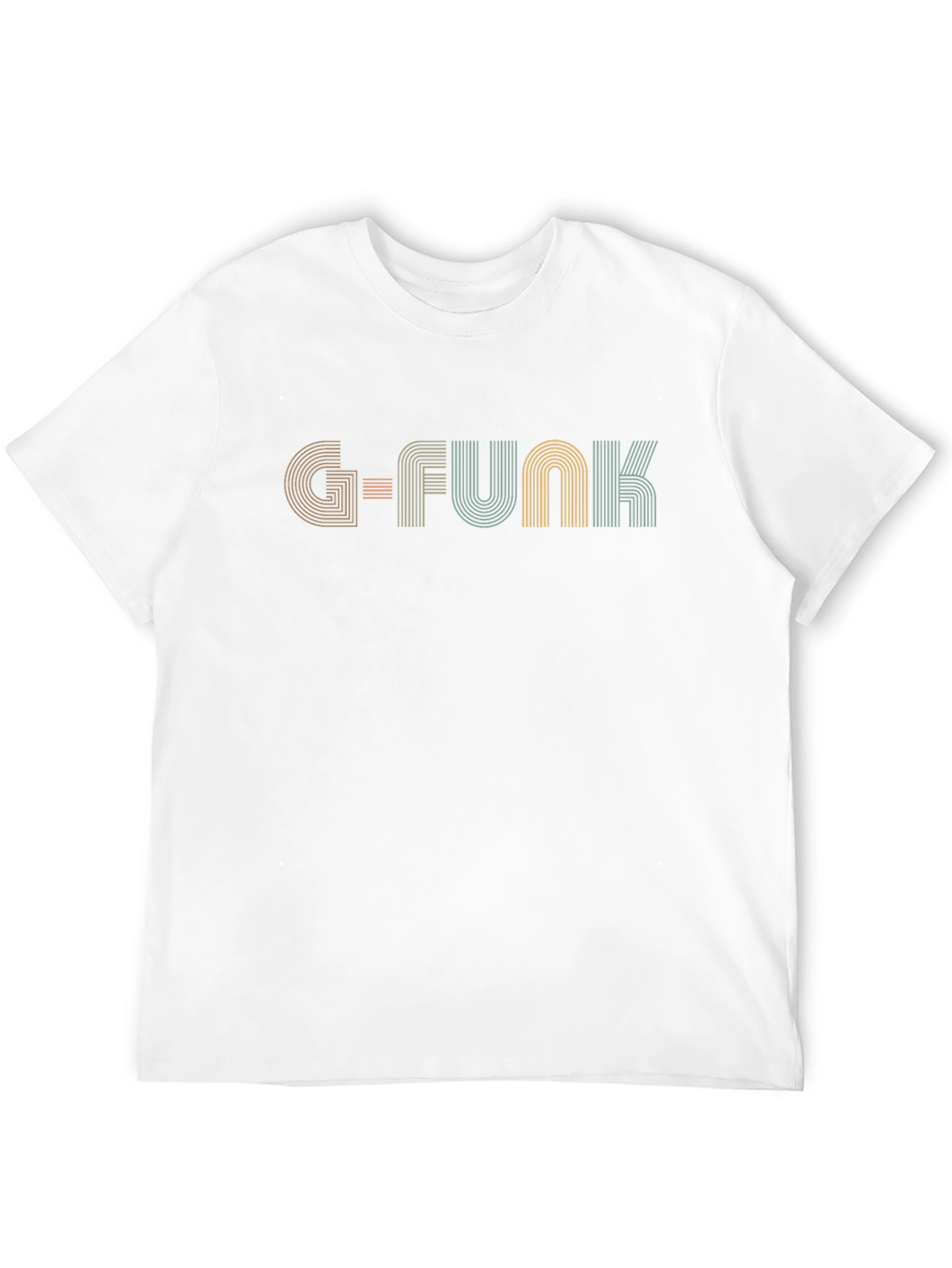Retro G-Funk Striped T-Shirt - Black Cotton Tee