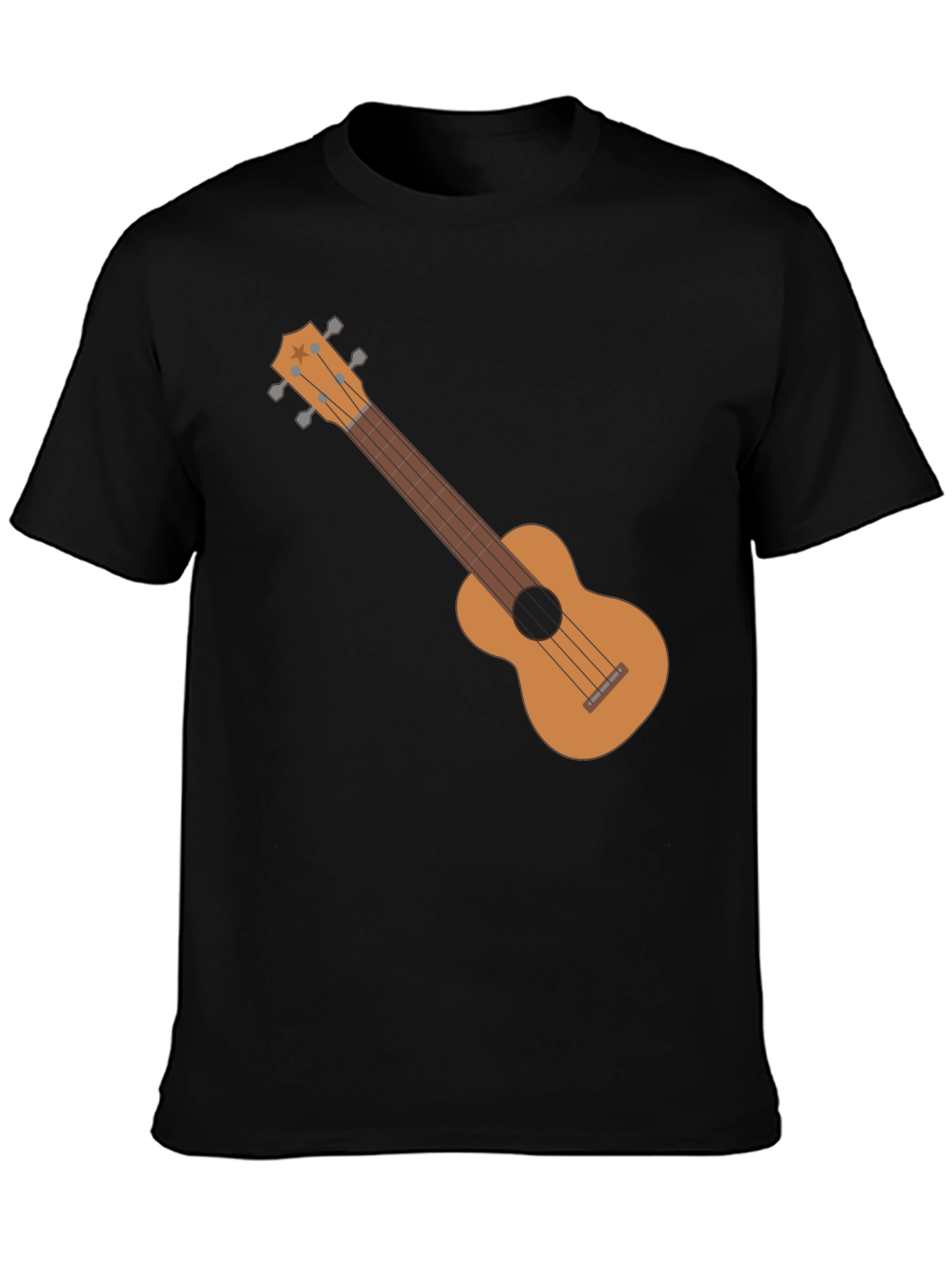 Ukulele Graphic Black Tee
