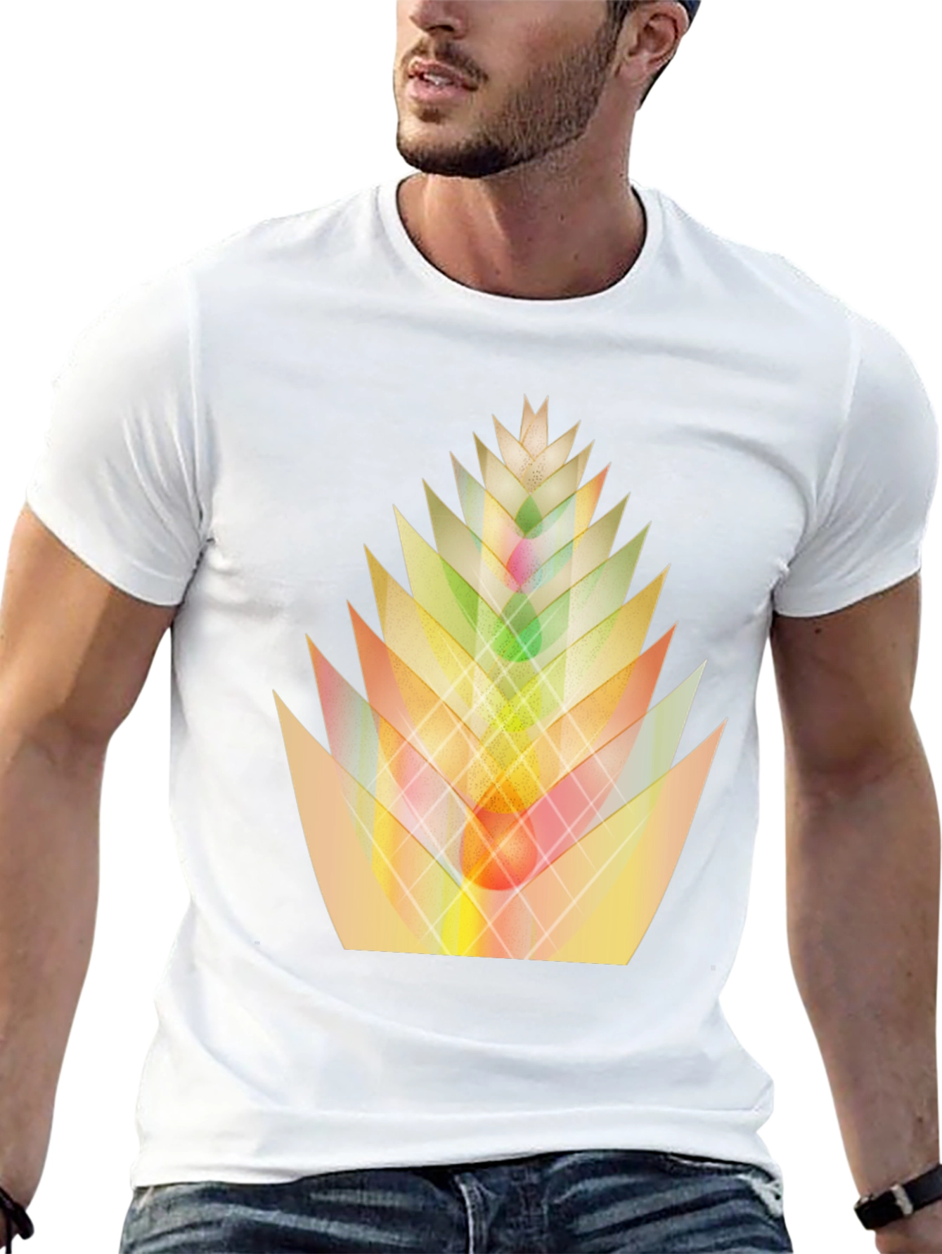 Geometric Art T-Shirt - Modern Minimalist Design