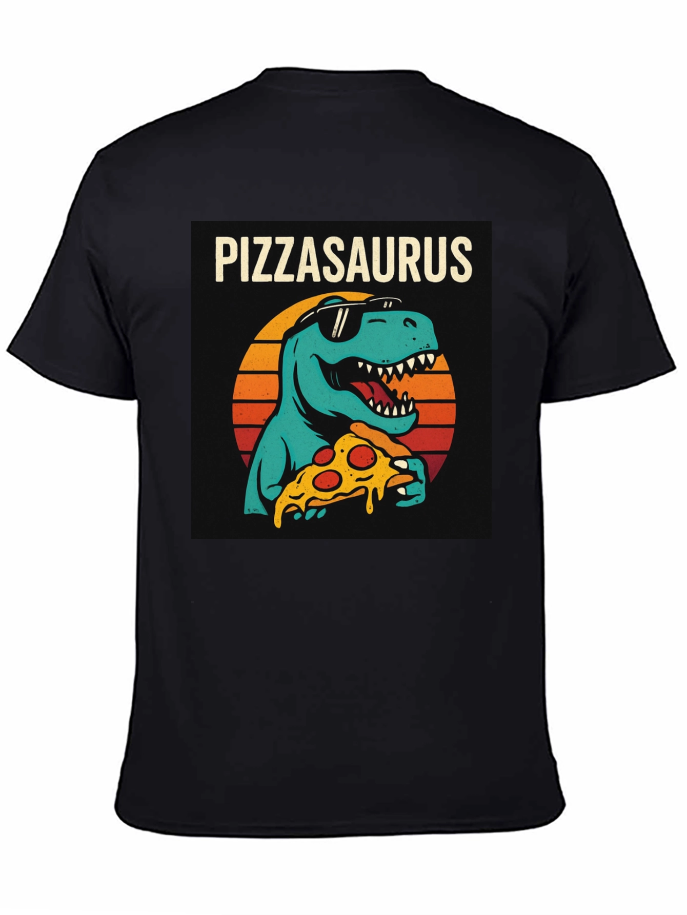 Pizzasaurus T-Shirt - Retro Dinosaur Pizza Lover Tee