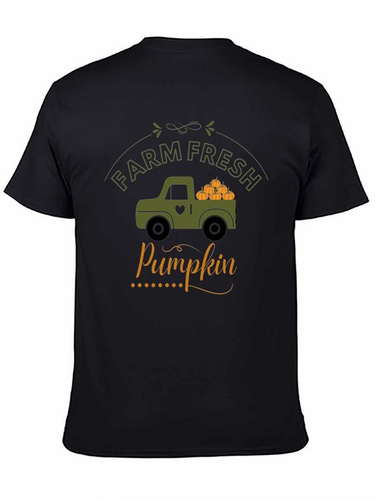 Farm Fresh Pumpkin Truck T-Shirt - Fall Harvest Tee