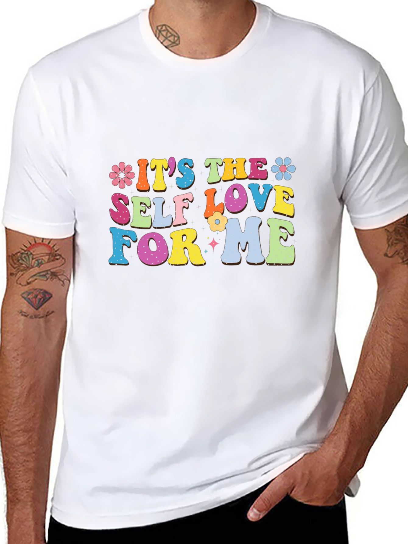 Self Love Graphic Tee - Black Cotton T-Shirt