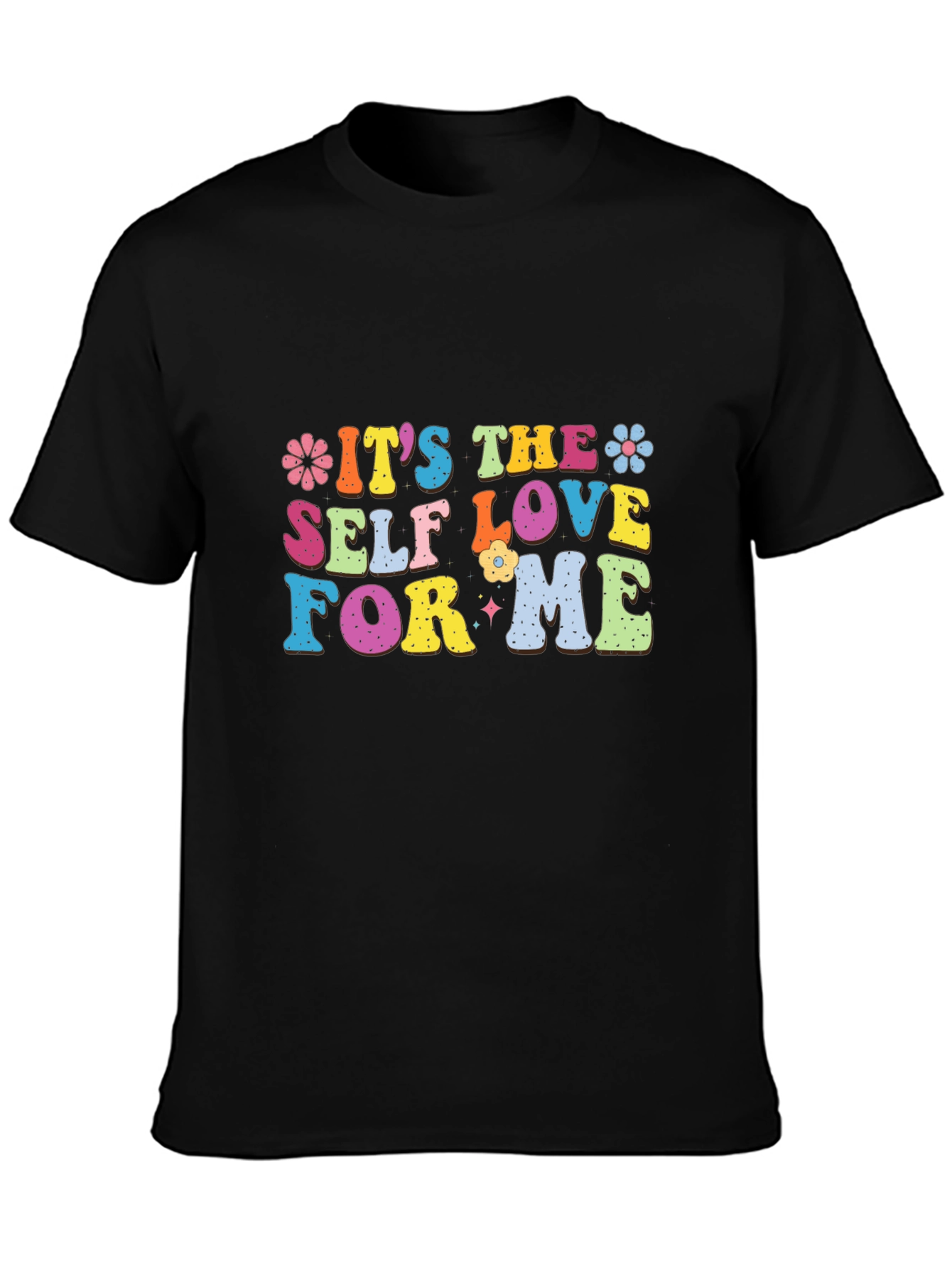 Self Love Graphic Tee - Black Cotton T-Shirt