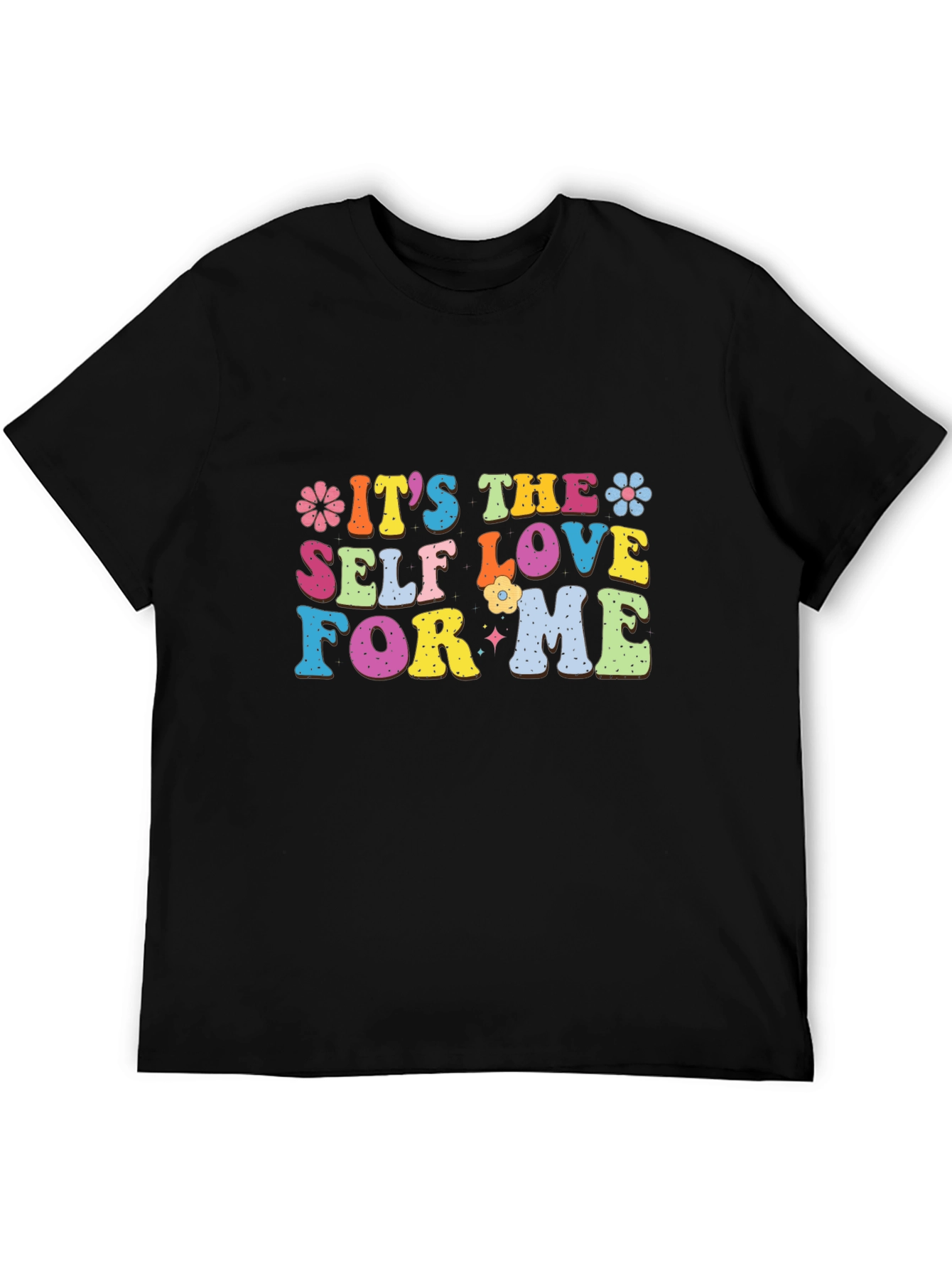 Self Love Graphic Tee - Black Cotton T-Shirt