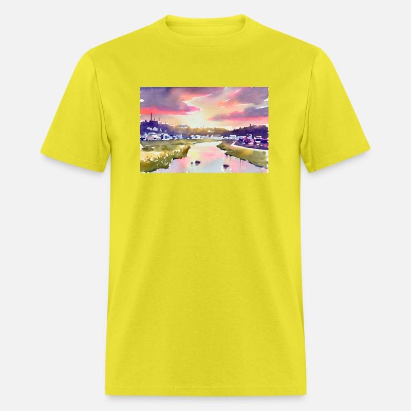 Canal Scene A Watercolor