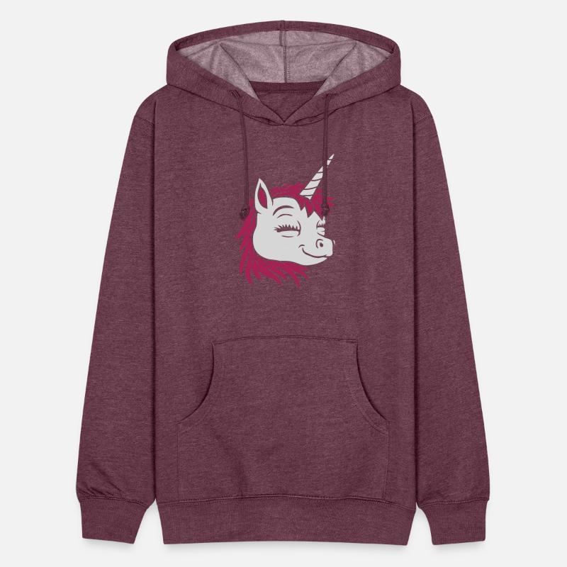 Cartoon face happy unicorn