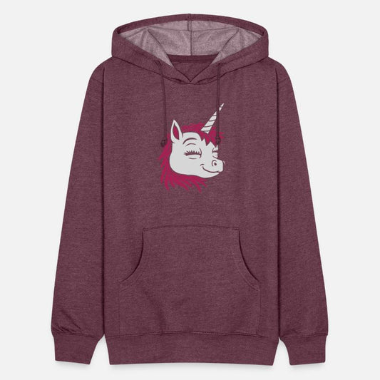 Cartoon face happy unicorn