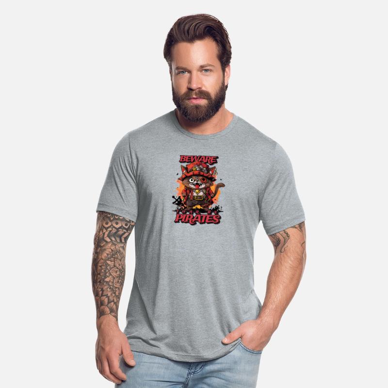 Cat Pirate Beware Thar be Pirates