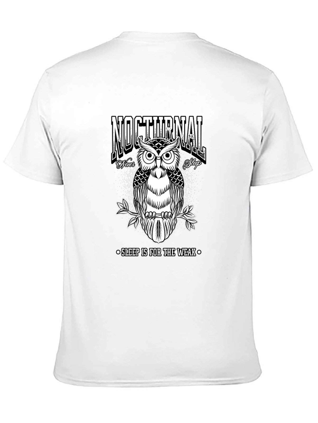 Nocturnal Owl Graphic Black T-Shirt