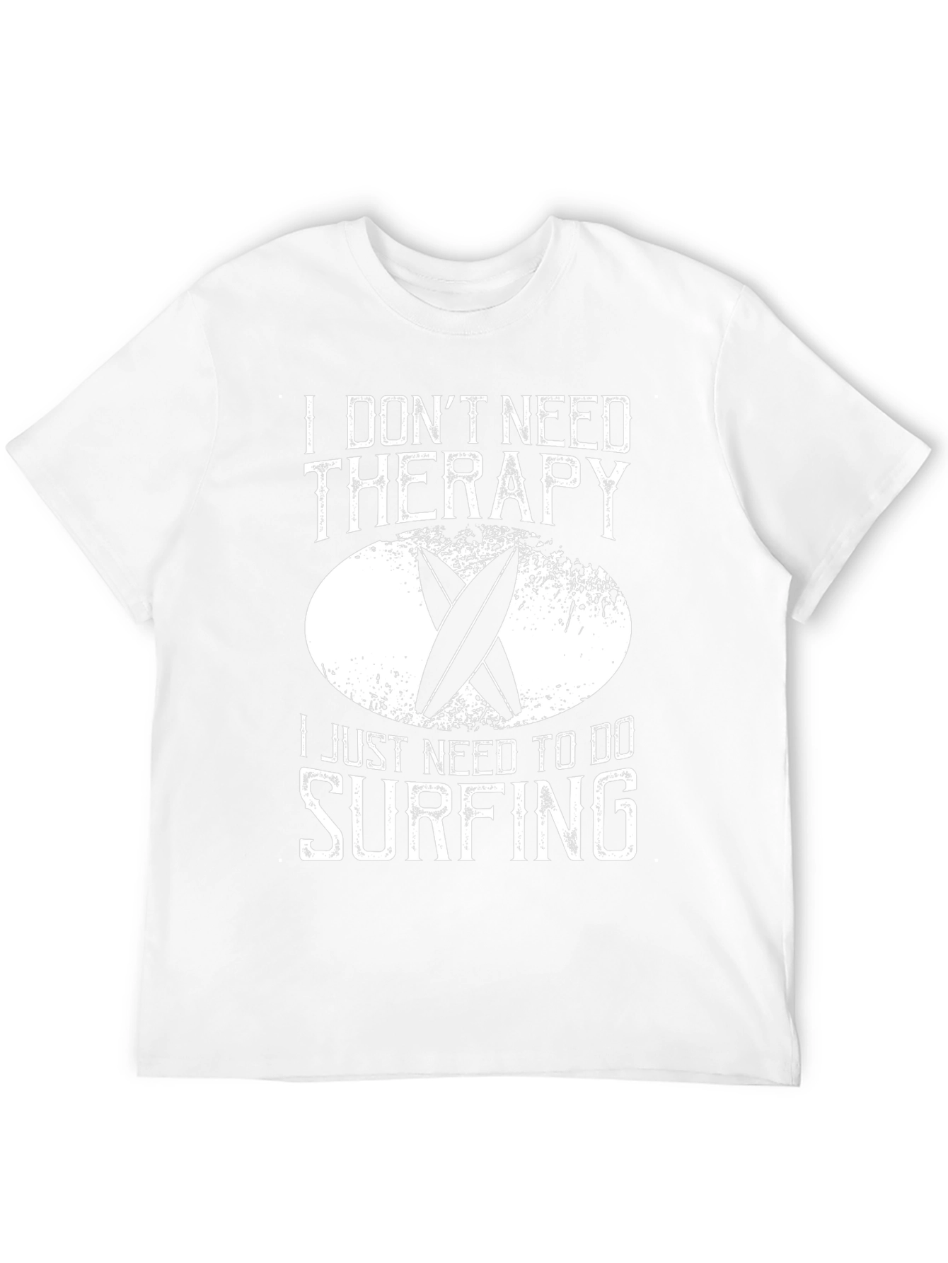Surfing Therapy T-Shirt - Black Cotton Tee