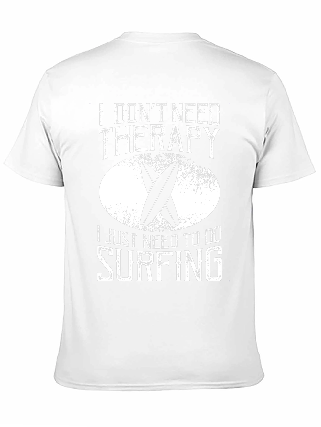 Surfing Therapy T-Shirt - Black Cotton Tee