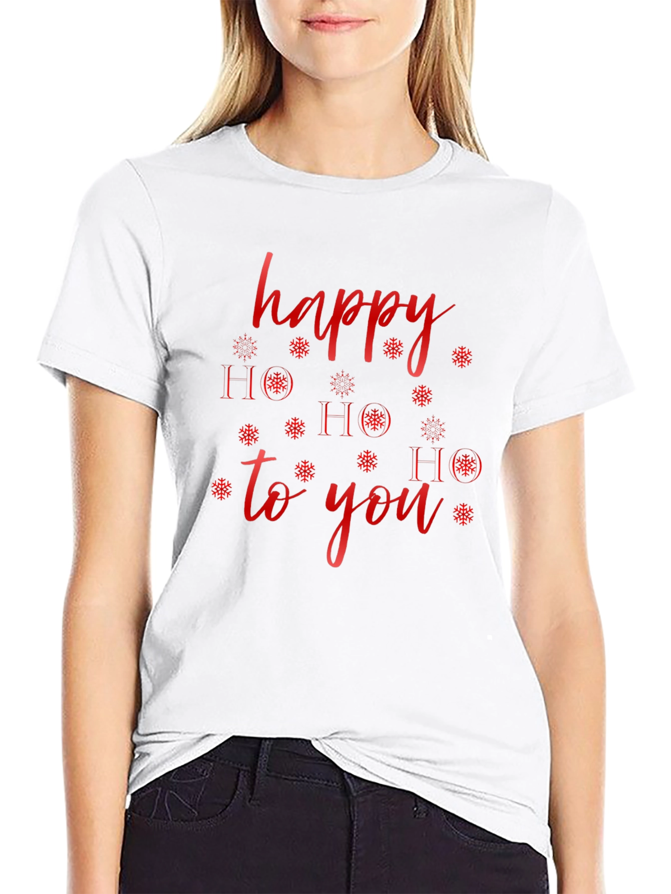 Happy HO HO HO to You Black Holiday T-Shirt