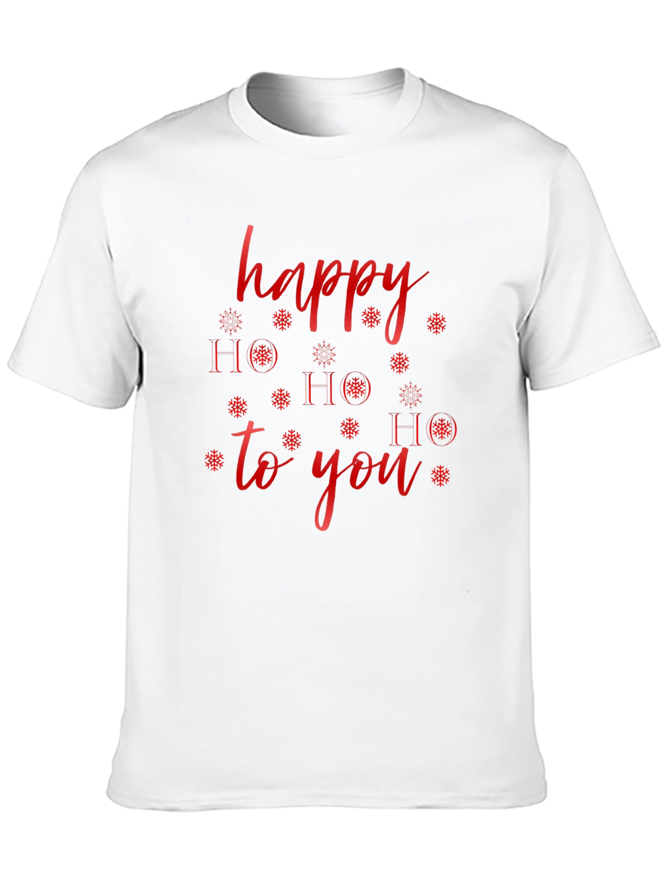 Happy HO HO HO to You Black Holiday T-Shirt
