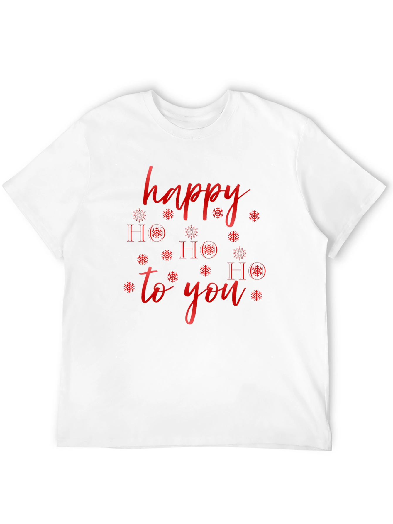 Happy HO HO HO to You Black Holiday T-Shirt