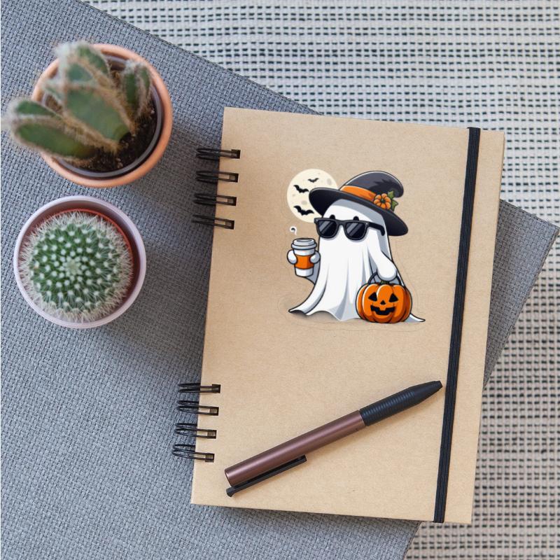 Chic Ghost with Halloween Accessories