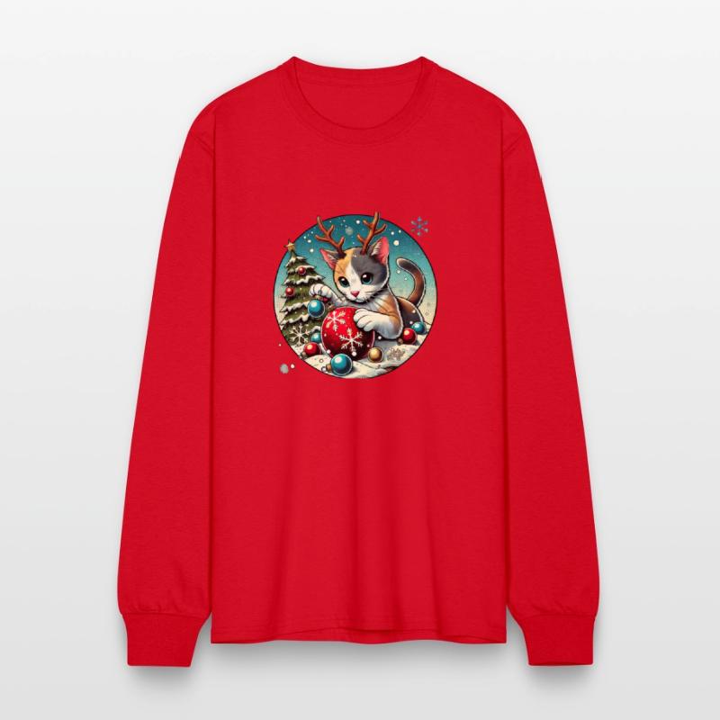 Christmas Cat Antlers: Ornament Playtime