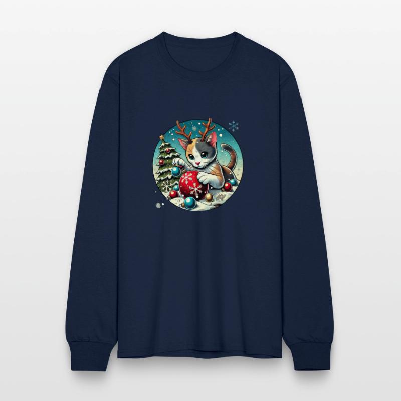 Christmas Cat Antlers: Ornament Playtime