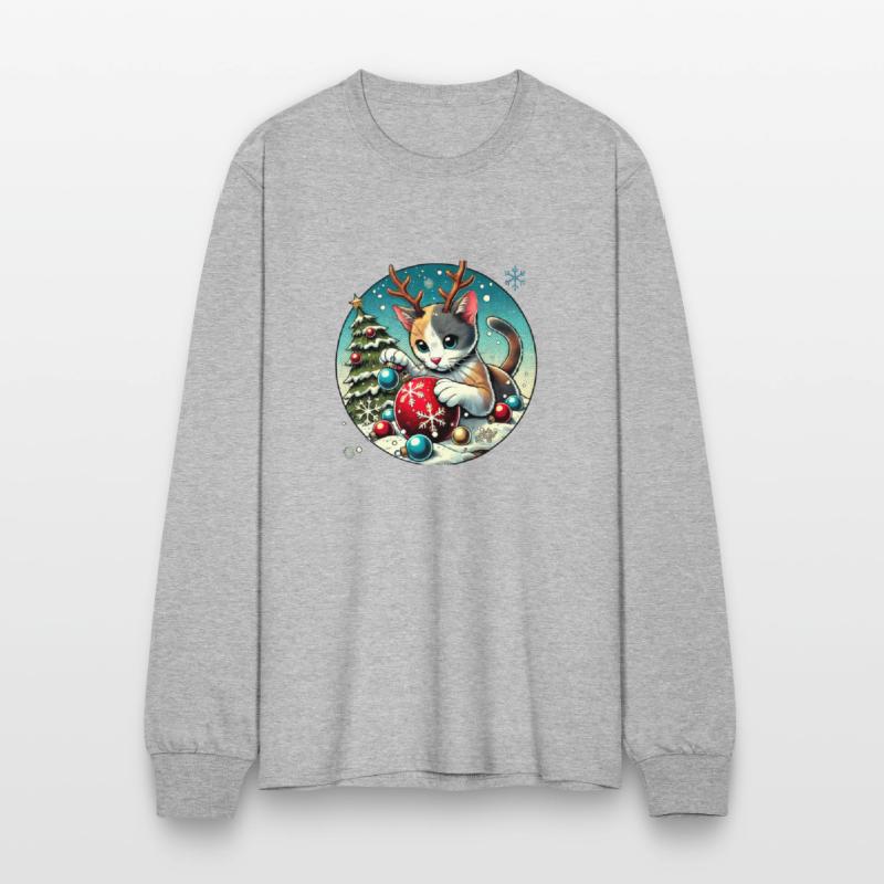 Christmas Cat Antlers: Ornament Playtime