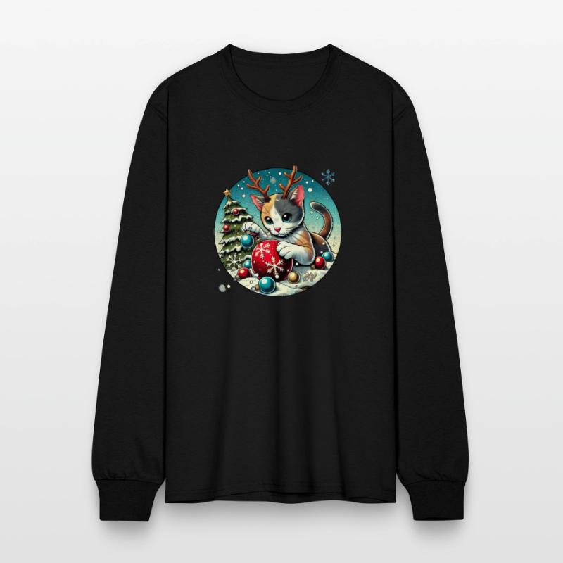 Christmas Cat Antlers: Ornament Playtime