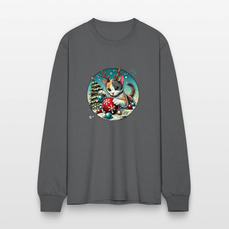 Christmas Cat Antlers: Ornament Playtime