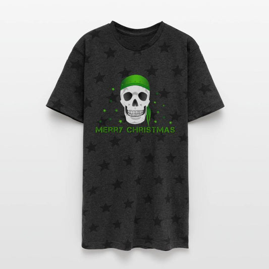 Festive Skull with Green Bandana Christmas