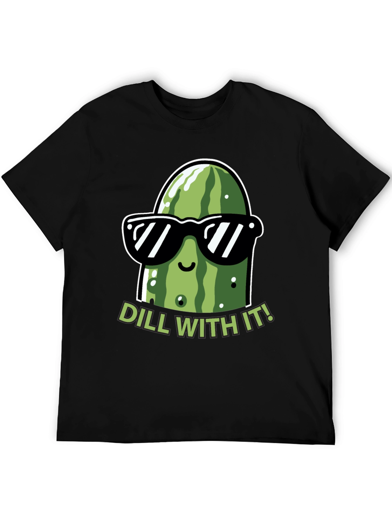 Dill With It! Funny Pickle Graphic T-Shirt