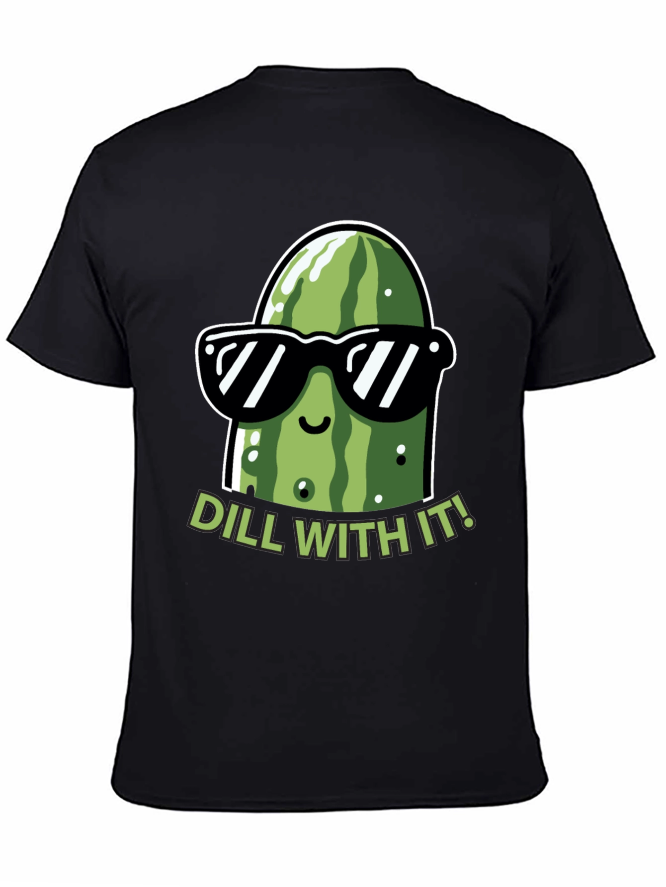 Dill With It! Funny Pickle Graphic T-Shirt