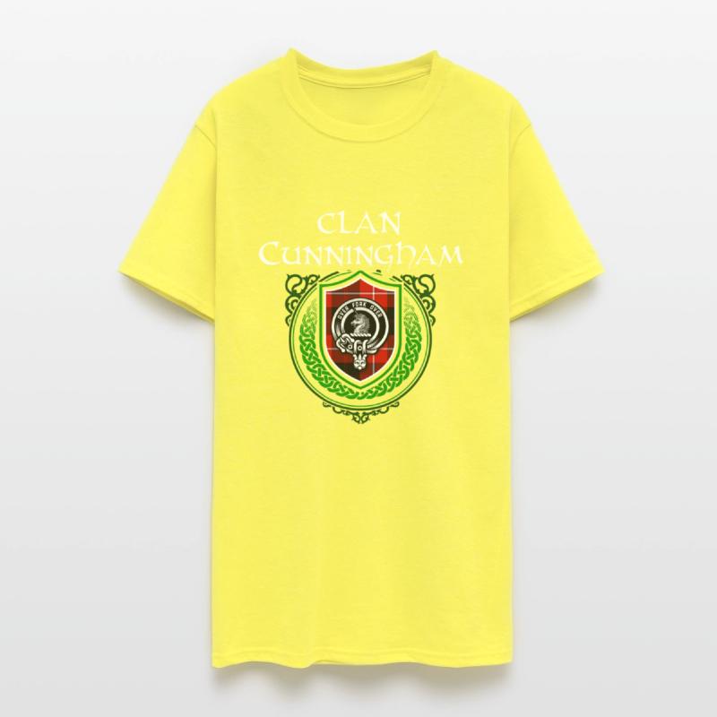 Clan Cunningham Scottish Crest Badge and Tartan