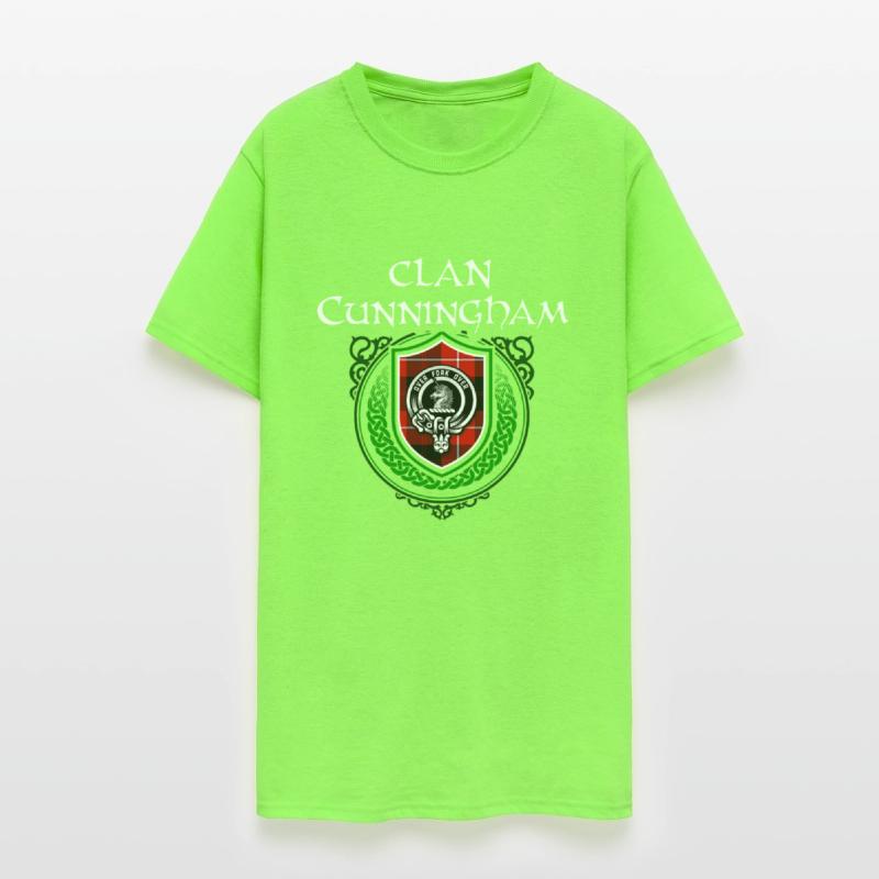 Clan Cunningham Scottish Crest Badge and Tartan