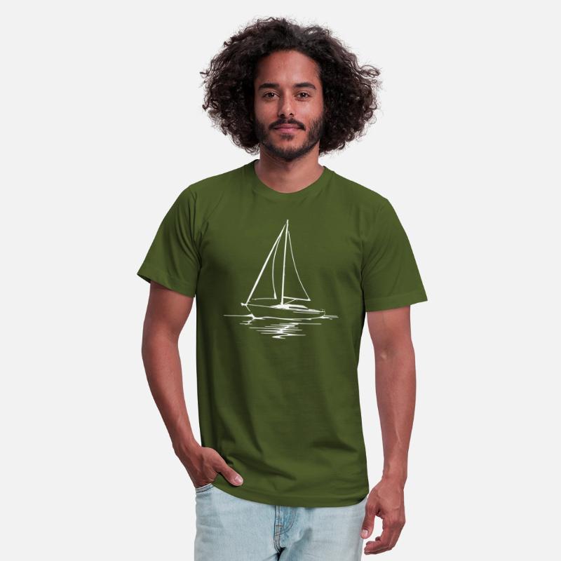 Classic Sailboat Outline