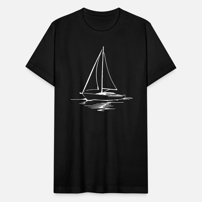 Classic Sailboat Outline