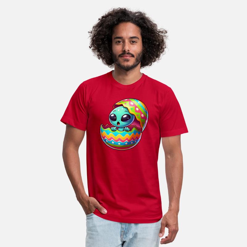 Colorful Alien Easter Egg Hatch Design