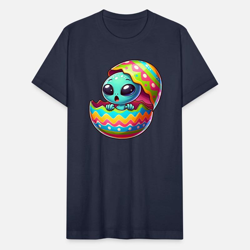 Colorful Alien Easter Egg Hatch Design
