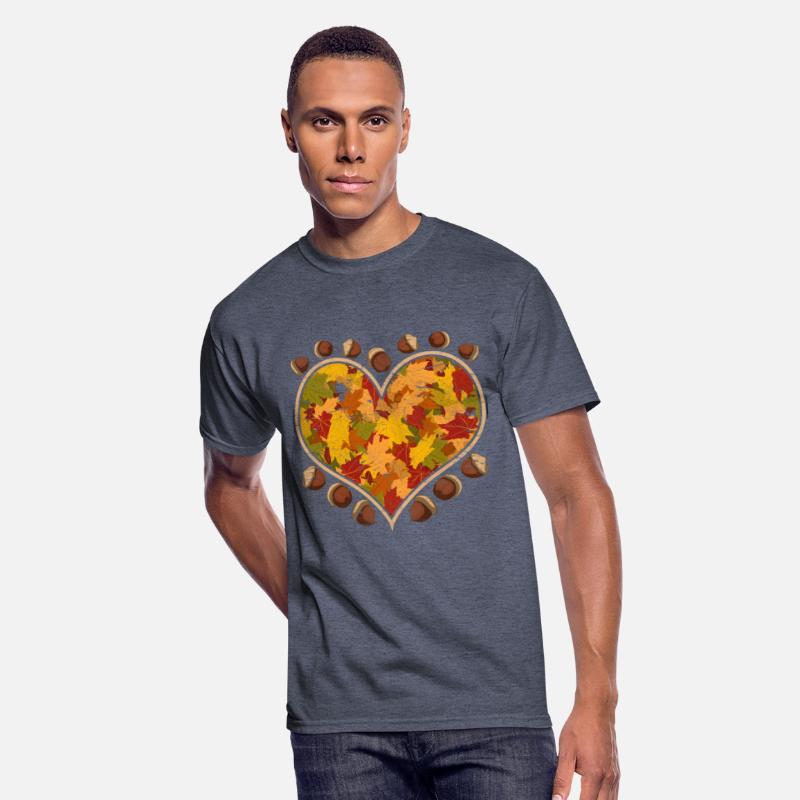 Colorful foliage heart leaves gift autumn