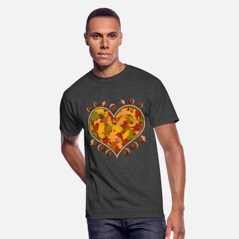Colorful foliage heart leaves gift autumn
