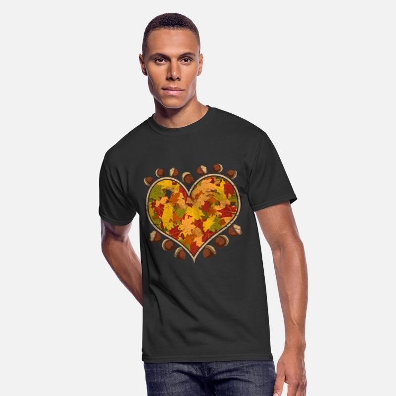 Colorful foliage heart leaves gift autumn