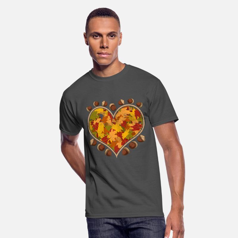 Colorful foliage heart leaves gift autumn