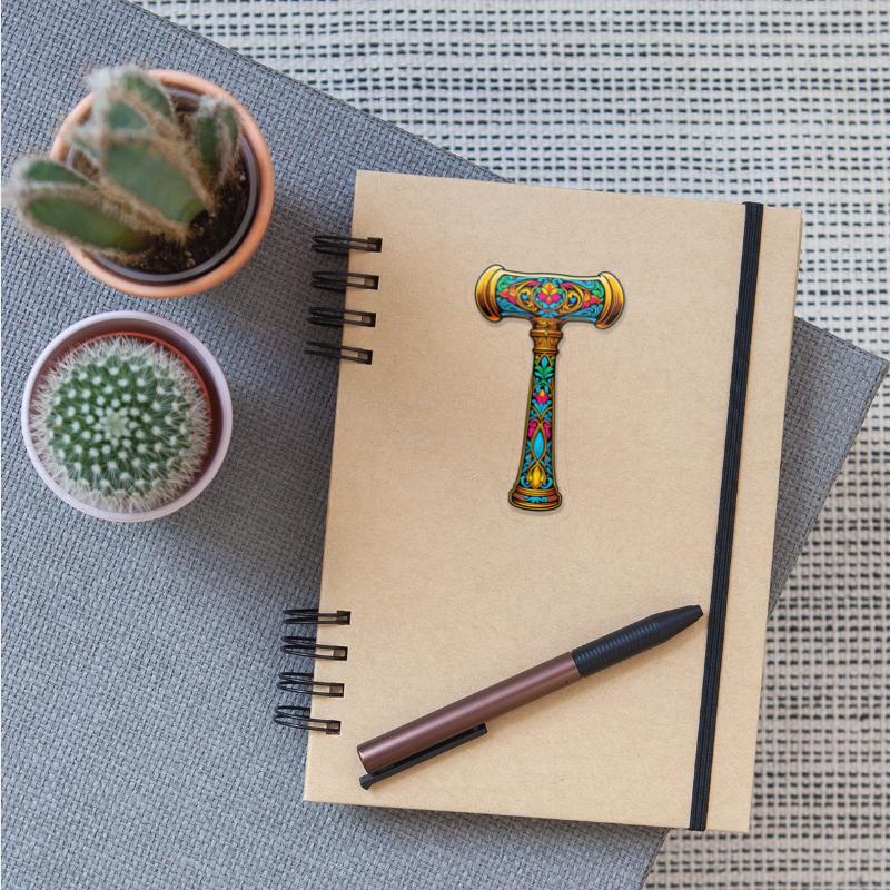 Colorful Ornate Hammer Design Art
