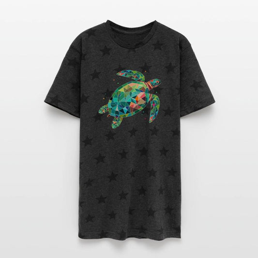 colorful water turtle - colorful sea design