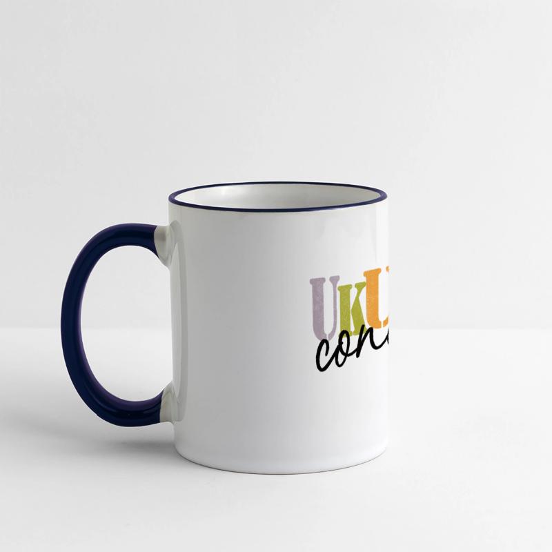 Concert Ukulele black on pastel