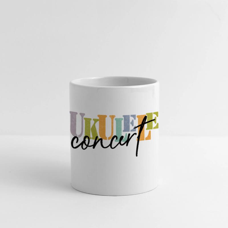 Concert Ukulele black on pastel