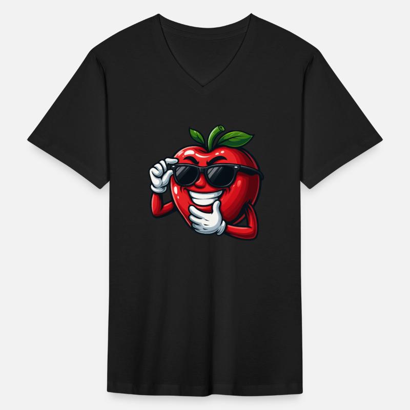 Cool cartoon tomato with sunglasses vegetable fun
